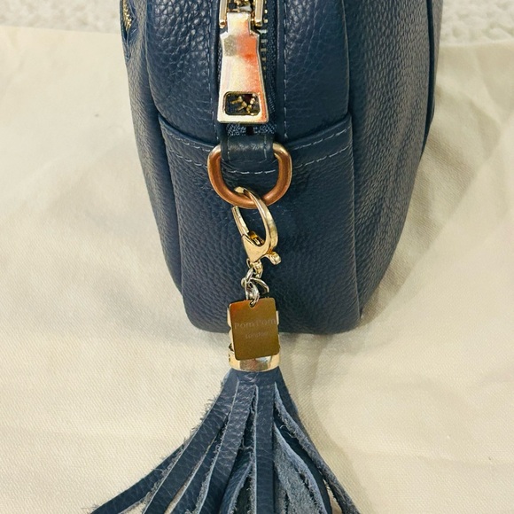 Pom Pom London SLATE CITY Style Leather Bag with 2 PPL Straps - Picture 2 of 11